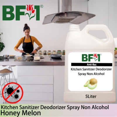 (ABKSD) Honey Melon Anti-Bac Kitchen Sanitizer Deodorizer Spray - Non Alcohol - 5L