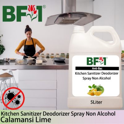 (ABKSD) lime - Calamansi Lime Anti-Bac Kitchen Sanitizer Deodorizer Spray - Non Alcohol - 5L