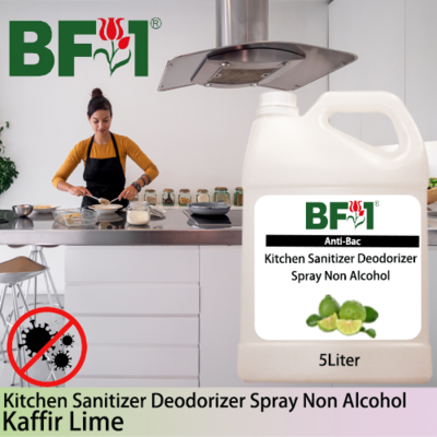 (ABKSD) lime - Kaffir Lime Anti-Bac Kitchen Sanitizer Deodorizer Spray - Non Alcohol - 5L