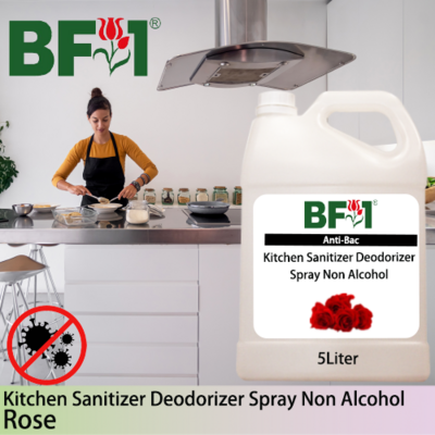 (ABKSD) Rose Anti-Bac Kitchen Sanitizer Deodorizer Spray - Non Alcohol - 5L