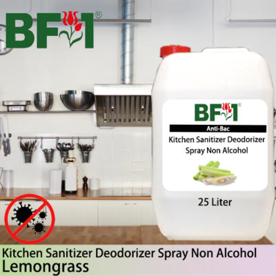 (ABKSD) Lemongrass Anti-Bac Kitchen Sanitizer Deodorizer Spray - Non Alcohol - 25L