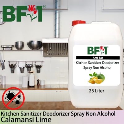 (ABKSD) lime - Calamansi Lime Anti-Bac Kitchen Sanitizer Deodorizer Spray - Non Alcohol - 25L