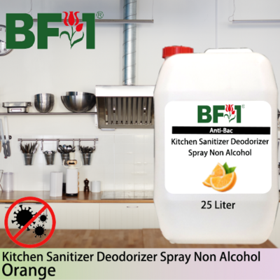 (ABKSD) Orange Anti-Bac Kitchen Sanitizer Deodorizer Spray - Non Alcohol - 25L