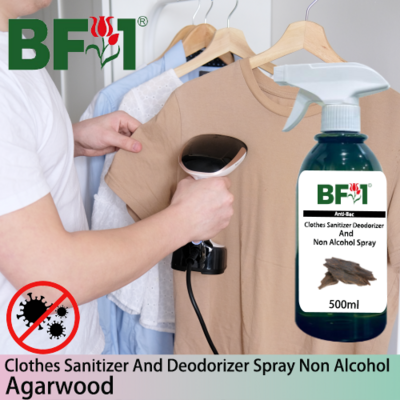 Anti-Bac Clothes Sanitizer and Deodorizer Spray (ABCSD) - Non Alcohol with Agarwood - 500ml