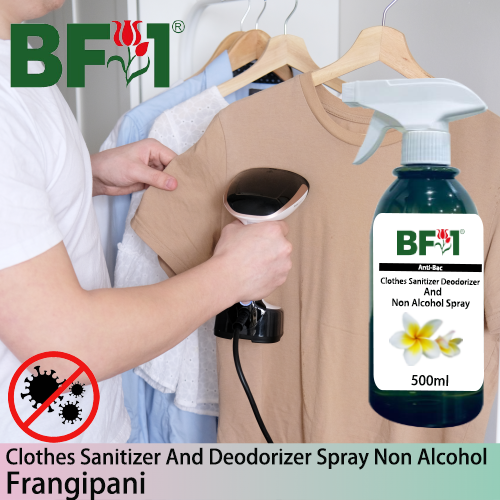 Anti-Bac Clothes Sanitizer and Deodorizer Spray (ABCSD) - Non Alcohol with Frangipani - 500ml