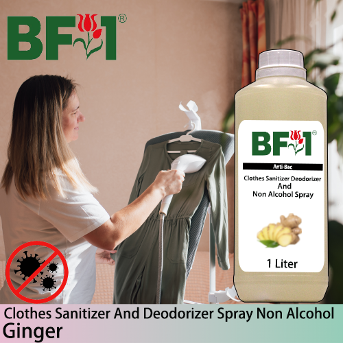 Anti-Bac Clothes Sanitizer and Deodorizer Spray (ABCSD) - Non Alcohol with Ginger - 1L