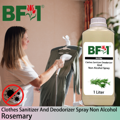 Anti-Bac Clothes Sanitizer and Deodorizer Spray (ABCSD) - Non Alcohol with Rosemary - 1L