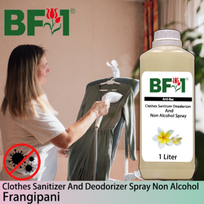 Anti-Bac Clothes Sanitizer and Deodorizer Spray (ABCSD) - Non Alcohol with Frangipani - 1L
