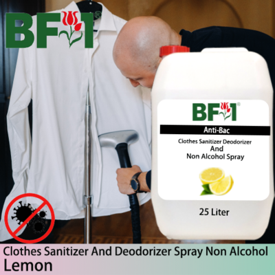 Anti-Bac Clothes Sanitizer and Deodorizer Spray (ABCSD) - Non Alcohol with Lemon - 25L