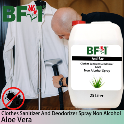 Anti-Bac Clothes Sanitizer and Deodorizer Spray (ABCSD) - Non Alcohol with Aloe Vera - 25L