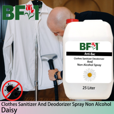 Anti-Bac Clothes Sanitizer and Deodorizer Spray (ABCSD) - Non Alcohol with Daisy - 25L
