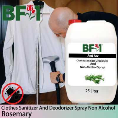 Anti-Bac Clothes Sanitizer and Deodorizer Spray (ABCSD) - Non Alcohol with Rosemary - 25L