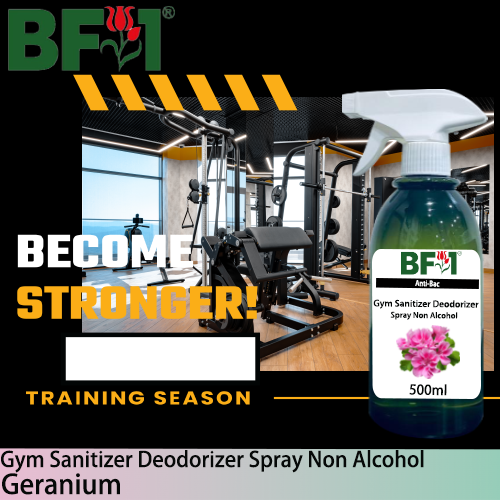 (ABGSD) Geranium Anti-Bac Gym Sanitizer Deodorizer Spray - Non Alcohol - 500ml
