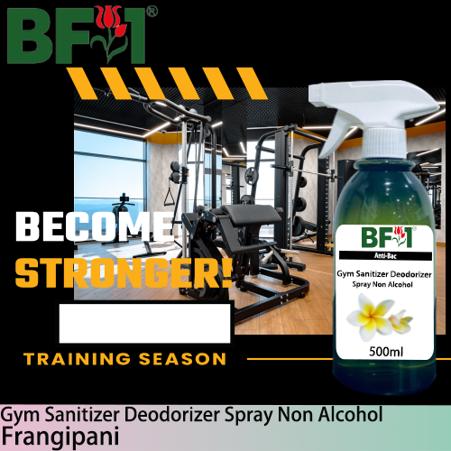 (ABGSD) Frangipani Anti-Bac Gym Sanitizer Deodorizer Spray - Non Alcohol - 500ml