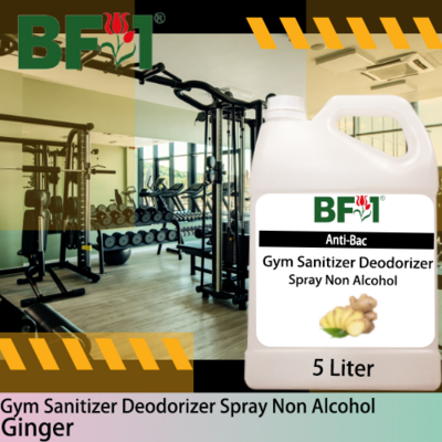 (ABGSD) Ginger Anti-Bac Gym Sanitizer Deodorizer Spray - Non Alcohol - 5L