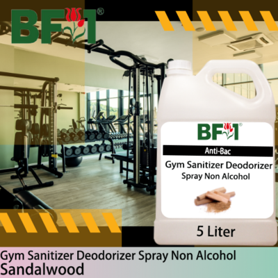 (ABGSD) Sandalwood Anti-Bac Gym Sanitizer Deodorizer Spray - Non Alcohol - 5L