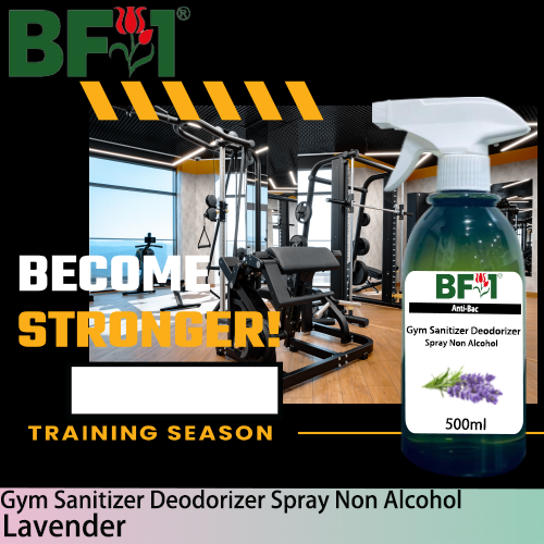 (ABGSD) Lavender Anti-Bac Gym Sanitizer Deodorizer Spray - Non Alcohol - 500ml