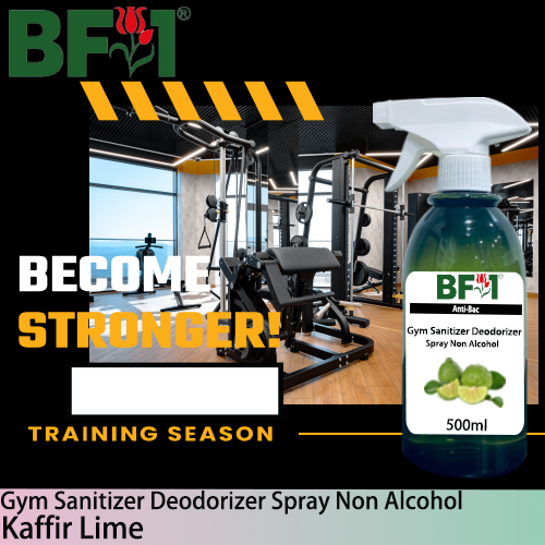 (ABGSD) lime - Kaffir Lime Anti-Bac Gym Sanitizer Deodorizer Spray - Non Alcohol - 500ml