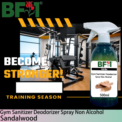 (ABGSD) Sandalwood Anti-Bac Gym Sanitizer Deodorizer Spray - Non Alcohol - 500ml