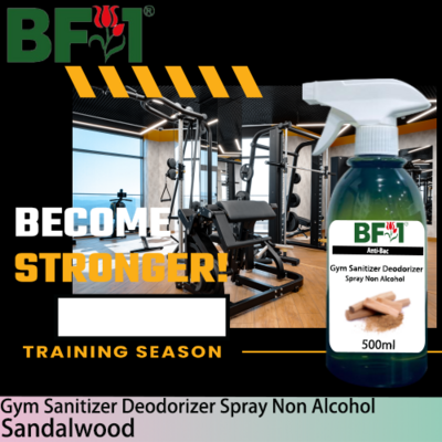 (ABGSD) Sandalwood Anti-Bac Gym Sanitizer Deodorizer Spray - Non Alcohol - 500ml