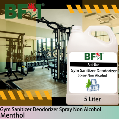 (ABGSD) Menthol Anti-Bac Gym Sanitizer Deodorizer Spray - Non Alcohol - 5L
