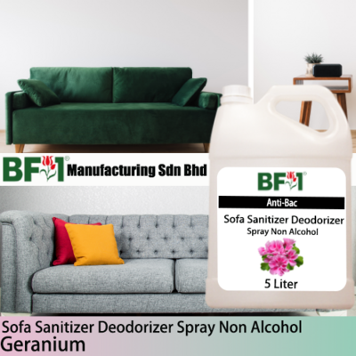 (ABSSD1) Geranium Anti-Bac Sofa Sanitizer Deodorizer Spray - Non Alcohol - 5L