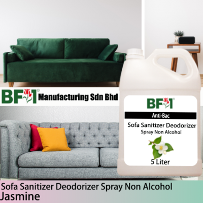 (ABSSD1) Jasmine Anti-Bac Sofa Sanitizer Deodorizer Spray - Non Alcohol - 5L