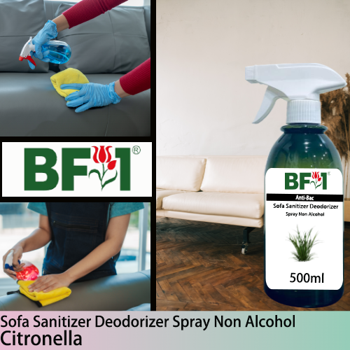 (ABSSD1) Citronella Anti-Bac Sofa Sanitizer Deodorizer Spray - Non Alcohol - 500ml