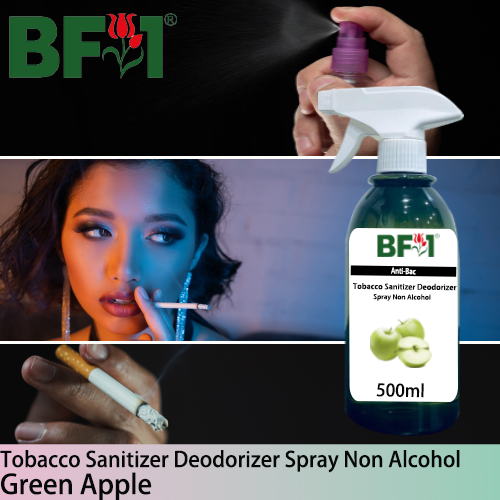 (ABTSD1) Apple - Green Apple Anti-Bac Tobacco Sanitizer Deodorizer Spray - Non Alcohol - 500ml