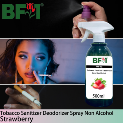 (ABTSD1) Strawberry Anti-Bac Tobacco Sanitizer Deodorizer Spray - Non Alcohol - 500ml