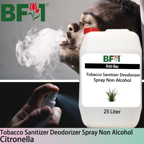 (ABTSD1) Citronella Anti-Bac Tobacco Sanitizer Deodorizer Spray - Non Alcohol - 25L