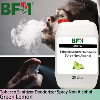 (ABTSD1) Lemon - Green Lemon Anti-Bac Tobacco Sanitizer Deodorizer Spray - Non Alcohol - 25L