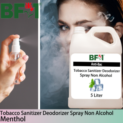 (ABTSD1) Menthol Anti-Bac Tobacco Sanitizer Deodorizer Spray - Non Alcohol - 5L