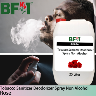 (ABTSD1) Rose Anti-Bac Tobacco Sanitizer Deodorizer Spray - Non Alcohol - 25L