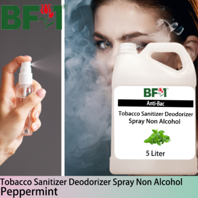 (ABTSD1) mint - Peppermint Anti-Bac Tobacco Sanitizer Deodorizer Spray - Non Alcohol - 5L