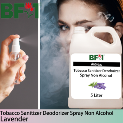 (ABTSD1) Lavender Anti-Bac Tobacco Sanitizer Deodorizer Spray - Non Alcohol - 5L