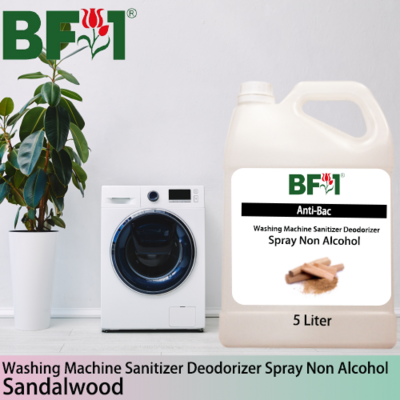 (ABWMSD) Sandalwood Anti-Bac Washing Machine Sanitizer Deodorizer Spray - Non Alcohol - 5L