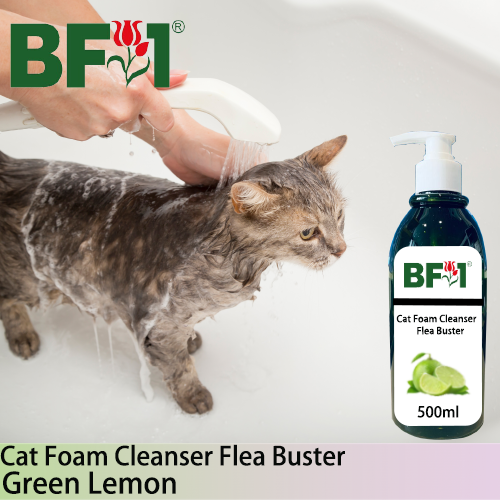 Cat Foam Cleanser Flea Buster (CFC-Cat) - Lemon - Green Lemon - 500ml ⭐⭐⭐⭐⭐