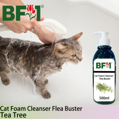 Cat Foam Cleanser Flea Buster (CFC-Cat) - Tea Tree - 500ml ⭐⭐⭐⭐⭐