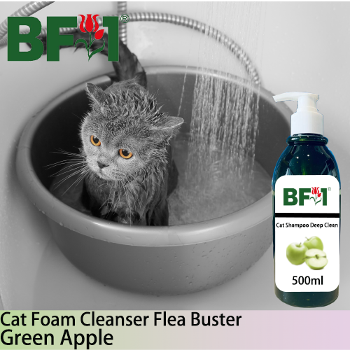 Cat Shampoo Deep Clean (CSDC-Cat) - Apple - Green Apple - 500ml ⭐⭐⭐⭐⭐