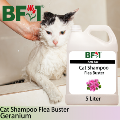 Cat Shampoo Flea Buster (CSO-Cat) - Geranium - 5L ⭐⭐⭐⭐⭐