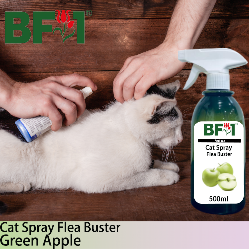 Cat Spray Flea Buster (CSY-Cat) - Apple - Green Apple - 500ml ⭐⭐⭐⭐⭐
