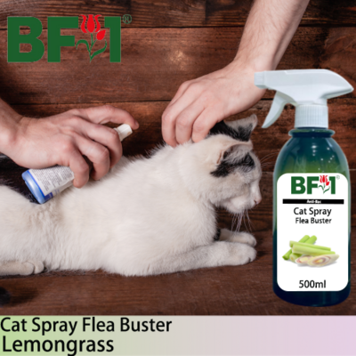 Cat Spray Flea Buster (CSY-Cat) - Lemongrass - 500ml ⭐⭐⭐⭐⭐