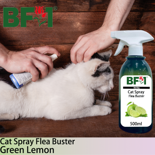 Cat Spray Flea Buster (CSY-Cat) - Lemon - Green Lemon - 500ml ⭐⭐⭐⭐⭐