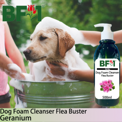 Dog Foam Cleanser Flea Buster (DFC-Dog) - Geranium - 500ml ⭐⭐⭐⭐⭐