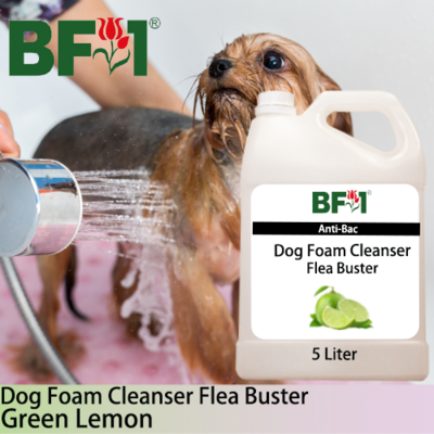 Dog Foam Cleanser Flea Buster (DFC-Dog) - Lemon - Green Lemon - 5L ⭐⭐⭐⭐⭐