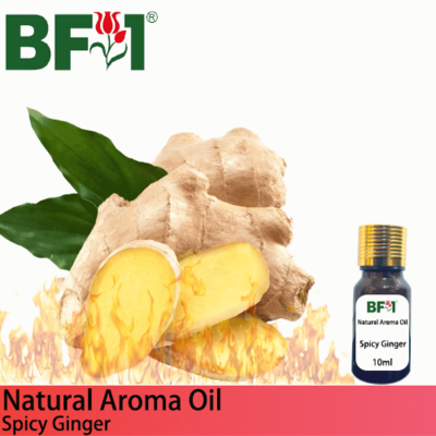 Natural Aroma Oil (AO) - Ginger - Spicy Ginger Aroma Oil - 10ml