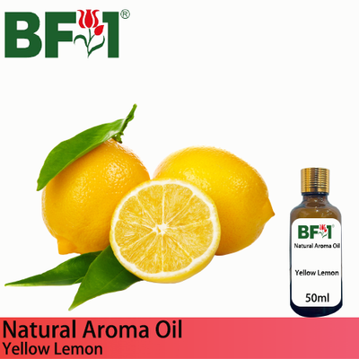 Natural Aroma Oil (AO) - Lemon - Yellow Lemon Aroma Oil  - 50ml