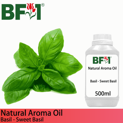 Natural Aroma Oil (AO) - Basil - Sweet Basil ( Giant Basil ) Aroma Oil  - 500ml