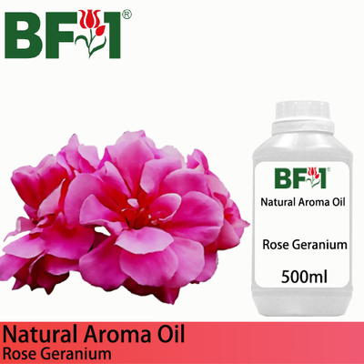 Natural Aroma Oil (AO) - Geranium - Rose Geranium Aroma Oil  - 500ml